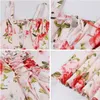 ASKSA Damen Sommer y aermellos Spaghettitraeger Boho Blumen Produktbild-Vorschau 6