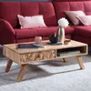 FineBuy Konferenční stolek z akáciového masivu 95 cm - Náhled obrázku produktu 1