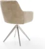 DELIFE Esszimmerstuhl Pejo-Flex Mikrofaser Beige Vintage Produktbild-Vorschau 5