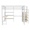 Hoogslaper 140 x 200 cm met bureau, inbouwkast en planken, Productafbeelding-voorbeeld 7