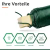 ECENCE 4er Set Blumendraht Basteldraht verzinkt Farbe Grün Produktbild-Vorschau 6