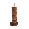 Coquetier et support "The Tower" set de 6 pièces en bois Voir les images du produit 1
