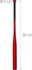 Relaxdays Baseballschläger Aluminium, 34 Zoll/ 86 cm, Produktbild-Vorschau 4