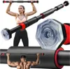 A collage of images showing a pull-up bar and people using it. Voir les images du produit