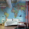 Muralo netkaná fyzikálna tapeta WORLD MAP pre kanceláriu Náhľad obrázku produktu 7