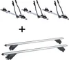 3xFahrradträger SAGITTAR + Alu Dachträger RB003 kompatibel Produktbild-Vorschau 1