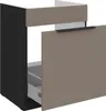 Dolná skrinka na drez LUNARA - šírka 60 cm, tmavo béžová / Náhľad obrázku produktu 2