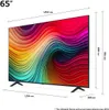A diagram showing the dimensions of a television. Produktbild-Vorschau