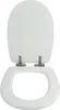 MSV Design WC Sitz Toilettendeckel MDF Holzkern "Weiß" Produktbild-Vorschau 2