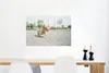MuchoWow® Poster Ein weißer Dackel spielt mit einem Ball Produktbild-Vorschau 5