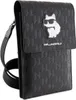 A black Karl Lagerfeld crossbody bag with a Choupette cat graphic and the brand name. Anteprima dell’immagine prodotto