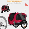 DOGGYHUT® Premium MEDIUM remorque à vélo 2en1 pour chien et Voir les images du produit 2