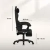 Sedia da gioco ergonomica con poggiapiedi per ufficio Anteprima dell’immagine prodotto 18