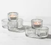 12er Set Glas Teelichthalter Transparent Deko Windlichter Produktbild-Vorschau 8