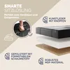 CASARIA® Lavica s úložným priestorom Skladacia čierna Náhľad obrázku produktu 4