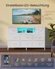 SONGMICS Kommode mit 8 Stoffschubladen, TV-Schrank mit LED Produktbild-Vorschau 4