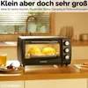 Steinborg Mini Backofen 13 Liter | Pizzaofen | 60°-250°C | Produktbild-Vorschau 10
