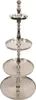 Etagere Brush Aluminium Silber 50 x 50 x 120 cm Produktbild-Vorschau 3