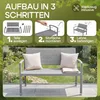 CASARIA® Gartenbank Sitzbank Wetterfest Kunststoff 320kg Produktbild-Vorschau 5