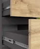 Komoda AKORD JERRY Grafit Szary 80 cm 1 drzwi 3 szuflady Podgląd zdjęcia produktu 4