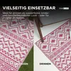 HOMESCAPES Outdoor Teppich wetterfest pink-weiß 180x270 cm, Produktbild-Vorschau 5