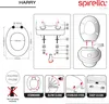 Collage of diagrams and images related to a toilet seat. Anteprima dell’immagine prodotto