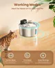 Katzenbrunnen, 3.2L Edelstahl Trinkbrunnen für Katze Produktbild-Vorschau 2