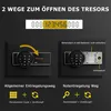Elektronický ocelový trezor na peníze, bezpečnostní trezor Náhled obrázku produktu 4