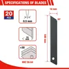 WORKPRO 5 Stück Cuttermesser Set 18mm mit 20 Ersatzklingen Produktbild-Vorschau 5