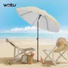 Strandsonnenschirm - Runder Balkonschirm - Durchmesser 135 Produktbild-Vorschau 3