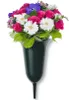 Trichter Grab-Vase mit Erdspieß frostsicher grün 25 cm Produktbild-Vorschau 1