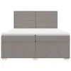 Möbel Boxspringbett mit Matratze Taupe 200x200 cm Stoff - Produktbild-Vorschau 6
