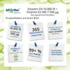 Vitamin D3 10.000 IE + Natto Vitamin K2 MK-7 200 µg - 365 Produktbild-Vorschau 2