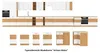 Küche Eiche Artisan Weiß 150 cm Küchenzeile Hochglanz Produktbild-Vorschau 4