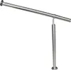 A stainless steel handrail with a vertical support post, shown against a white background. Náhled obrázku produktu