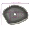 vidaXL Lavabo in pietra di fiume ovale 45-53 cm - Lavabo da Anteprima dell’immagine prodotto 12