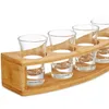 Relaxdays Schnapsbrett, mit 6 Gläsern, 4 cl, Schnapslatte Produktbild-Vorschau 8