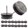 16x Möbelgleiter Filzgleiter Untersetzer Nagel 24mm Stuhl Produktbild-Vorschau 1