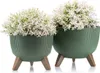 Súprava kvetináčov Rosa linea Eco wood green Náhľad obrázku produktu 1