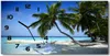 Wanduhr aus Glas – 60x30 cm - Glasbild - Glasuhr - Produktbild-Vorschau 1