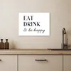 MuchoWow® - Leinwandbilder - Zitat - "Essen, trinken und Produktbild-Vorschau 3