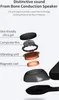An exploded view diagram of a bone conduction speaker, showing its internal components. Podgląd zdjęcia produktu