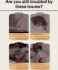A collage of four images with text overlays, illustrating problems solved by a smoking machine. Produktbild-Vorschau