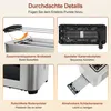 FATABETA 4-Scheiben Toaster Edelstahl XXL, 1400 W Produktbild-Vorschau 9