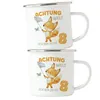 Achtung Welt Ich Bin Jetzt Acht Emaille Tasse 8. Geburtstag Produktbild-Vorschau 2