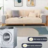 A collage showing a sofa with a cover, a washing machine, and a rug. Náhled obrázku produktu