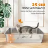 Nobleza Katzentoilette Edelstahl, Rostfrei, Antihaft Glatte Produktbild-Vorschau 4