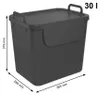 Rotho Mülltrennsystem 30 L Jive - 3er Set Mülleimer - Produktbild-Vorschau 3