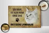Holzschild Spruch 30x20cm britische Langhaar ohne kein Heim Produktbild-Vorschau 2