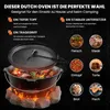 Muntel Dutch Oven Set BBQ 7,5 Liter, Feuertopf Schmortopf Produktbild-Vorschau 4